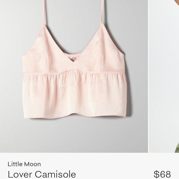 ISO aritzia cropped satin cami in soft blush pink - Picture 1 of 1